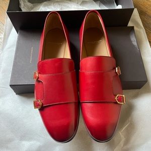 Superglamourous red dress shoes loafers 41 Eur 8 US